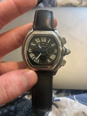 Carti roadster klocka med svart läderband - Priset kan diskuteras vid snabb affär klockan är automat 