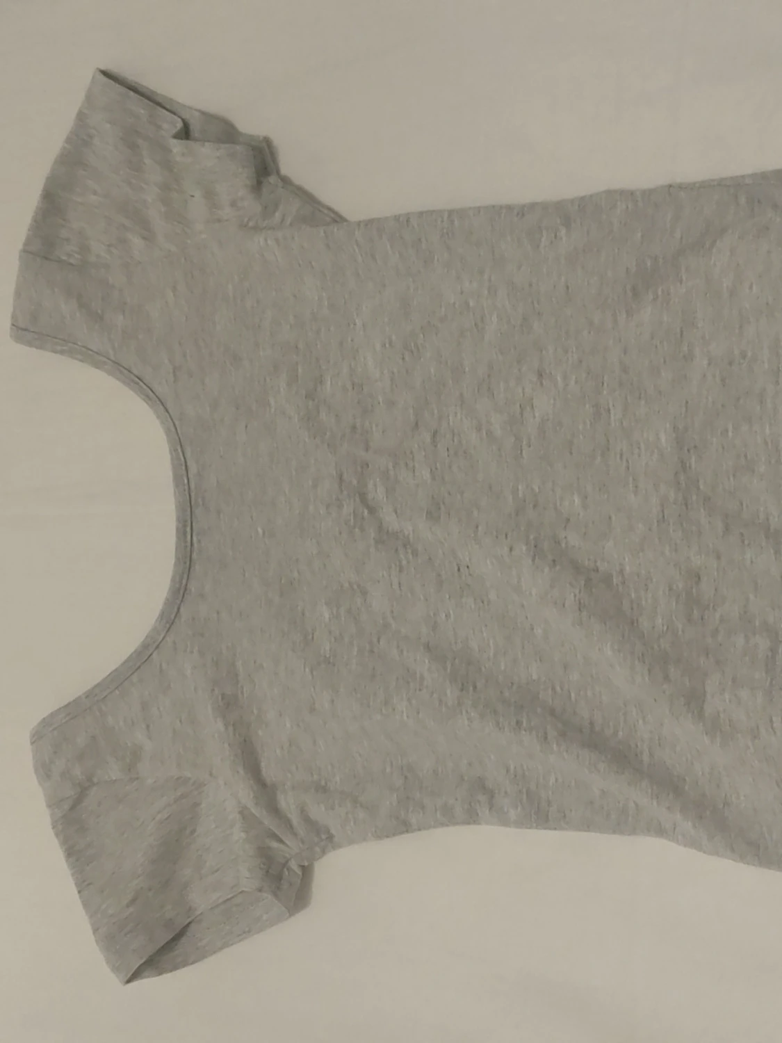 Grå basic croptop backless