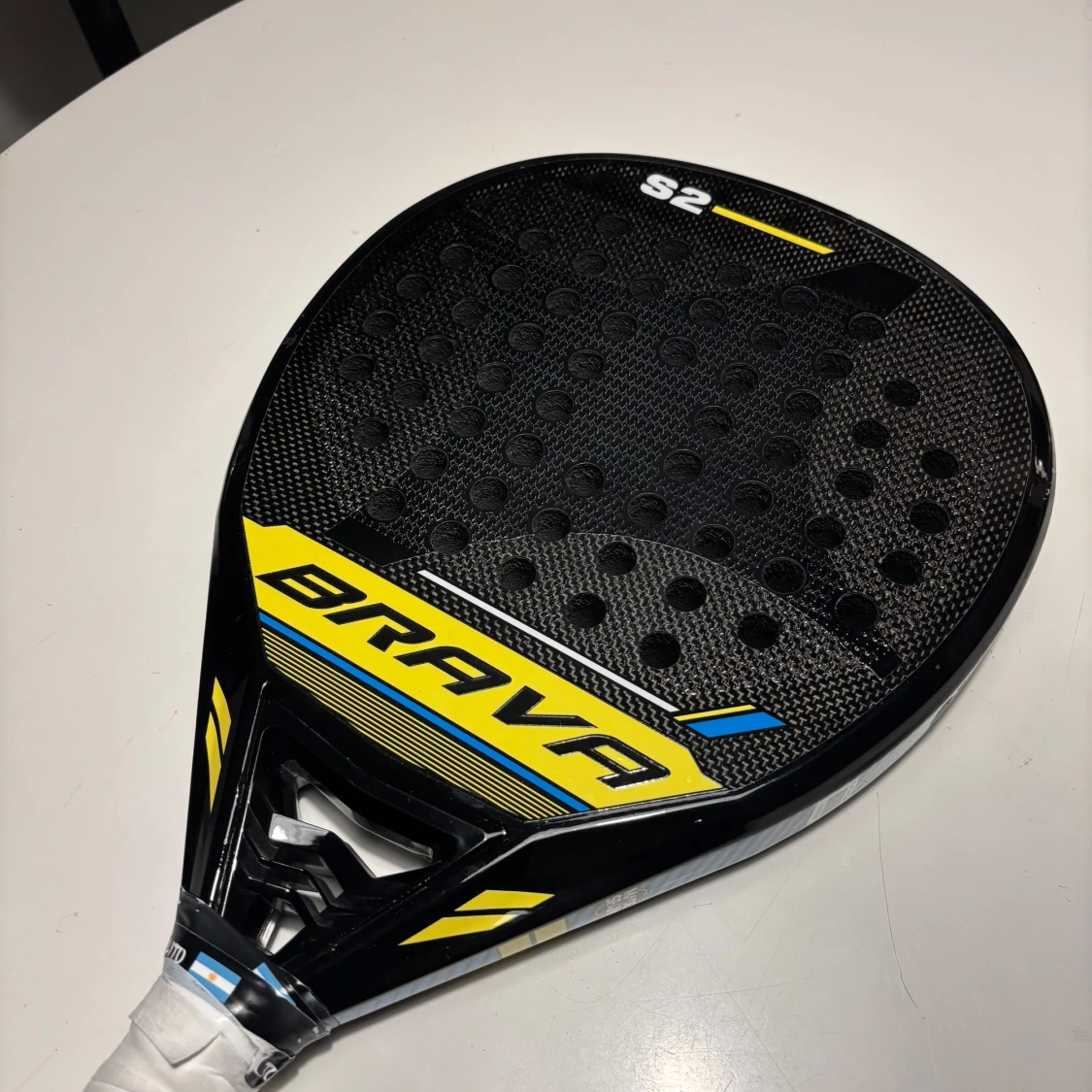 Brava S2 padelracket svart/gul - 1