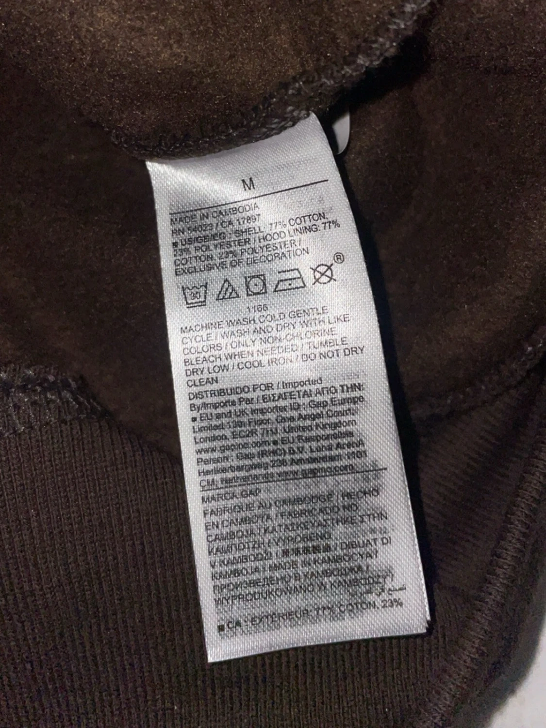 Brun hoodie från GAP med logga - 2