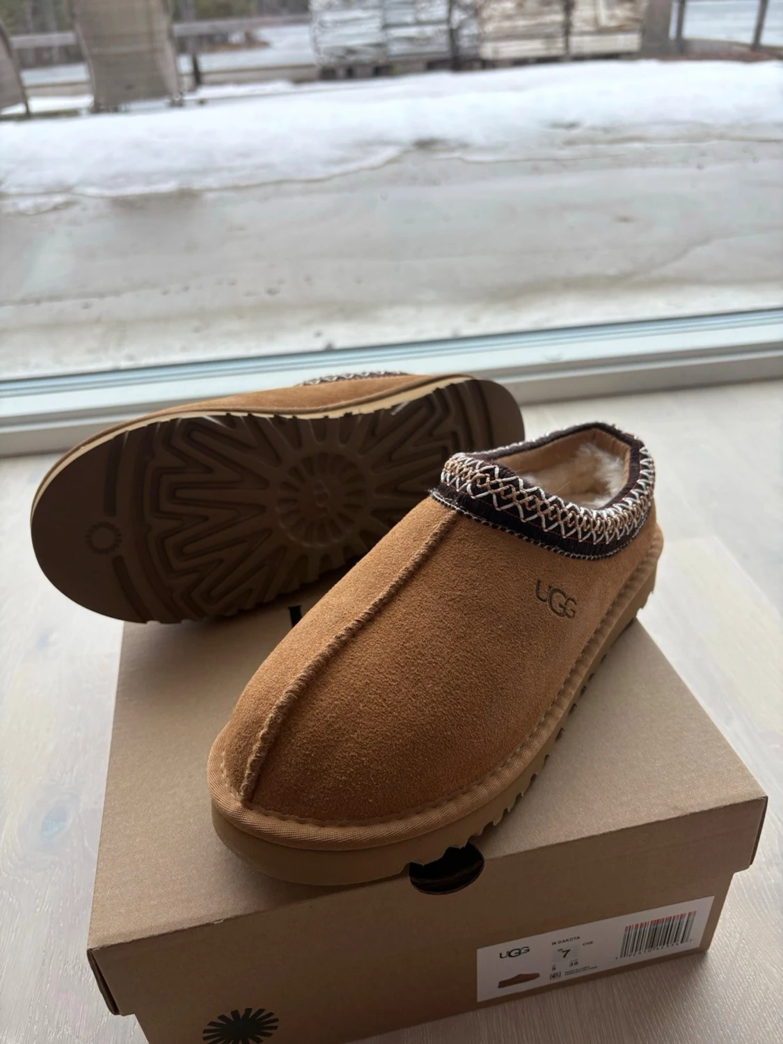 bruna ugg tasman, storlek 38