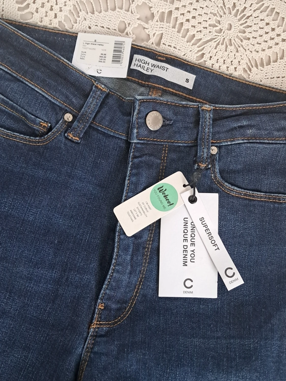 Mörkblå hailey high waist jeans från Cubus - 1