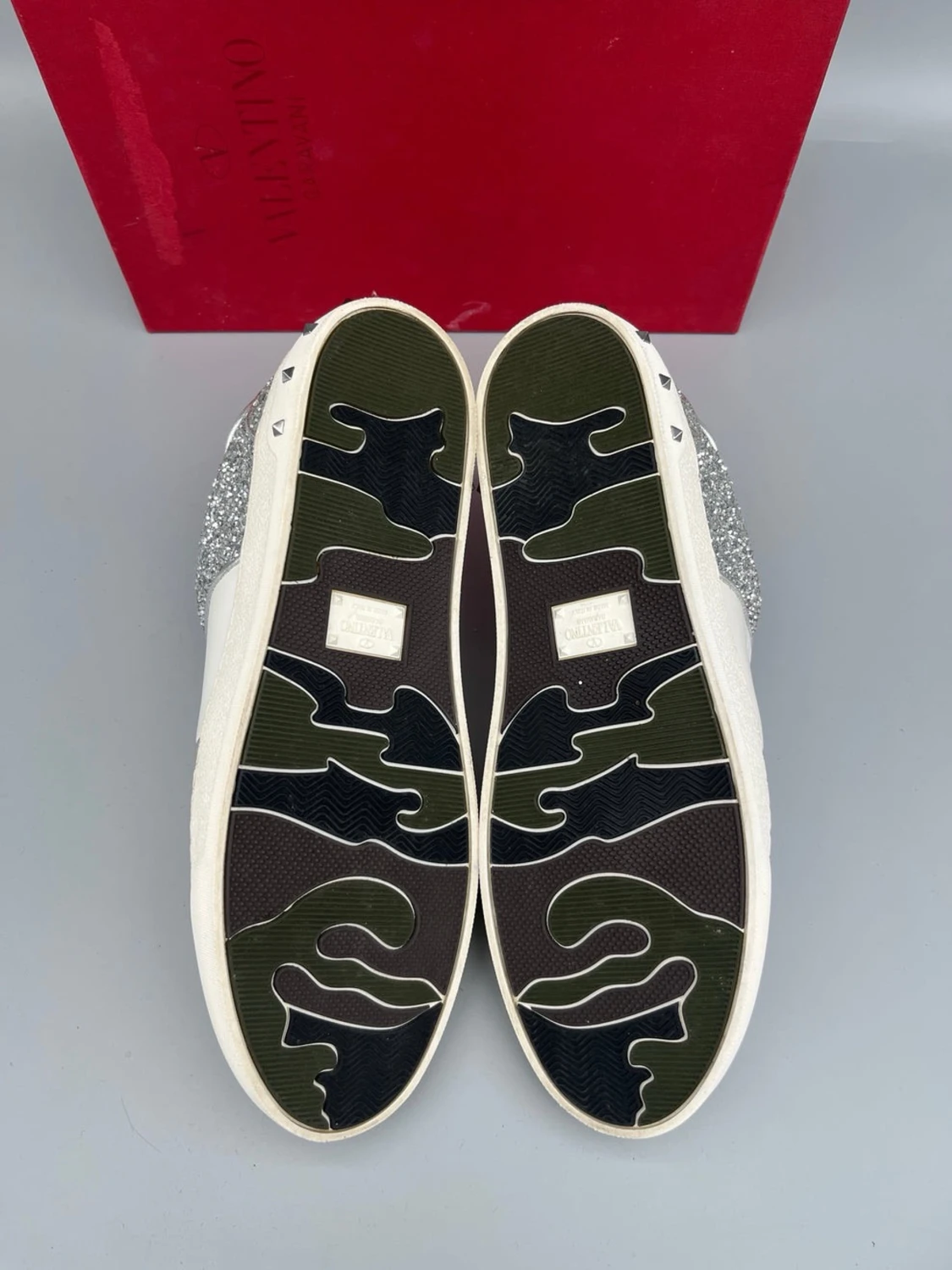 Valentino Flycrew Skor Silver Glitter - 4