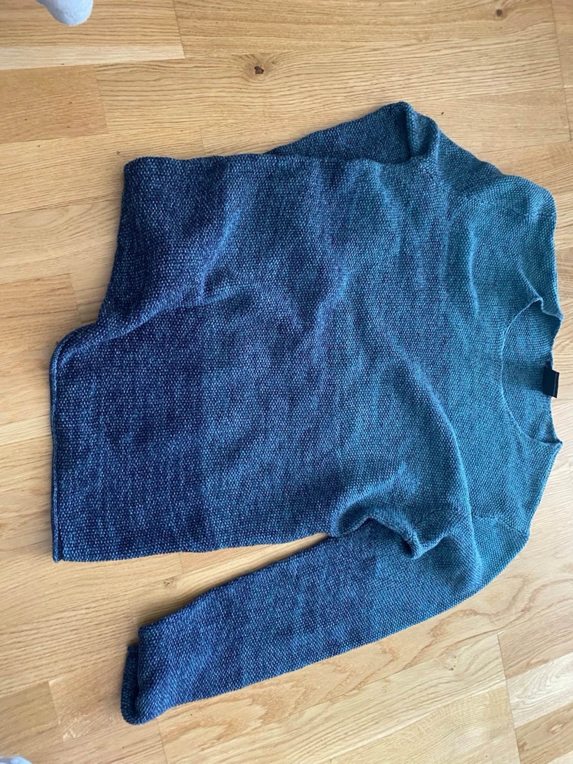 Blåmelerad stickad tröja från Smog