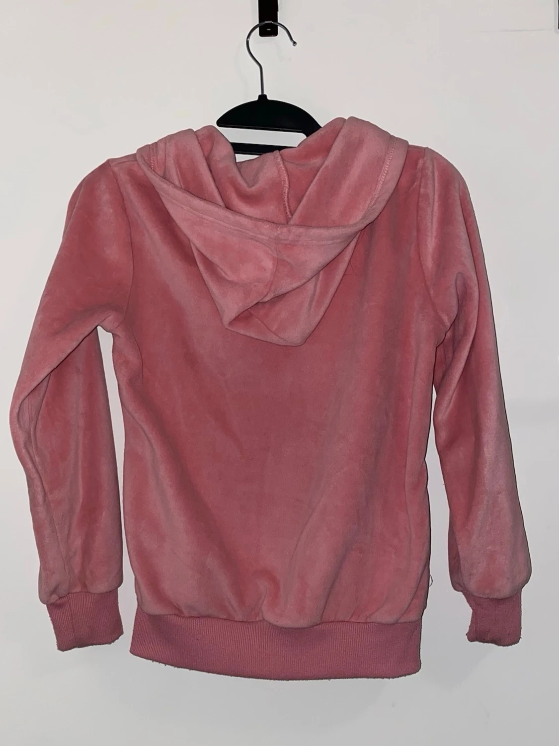 Rosa hoodie med LOVE- och KISS-tryck - 1