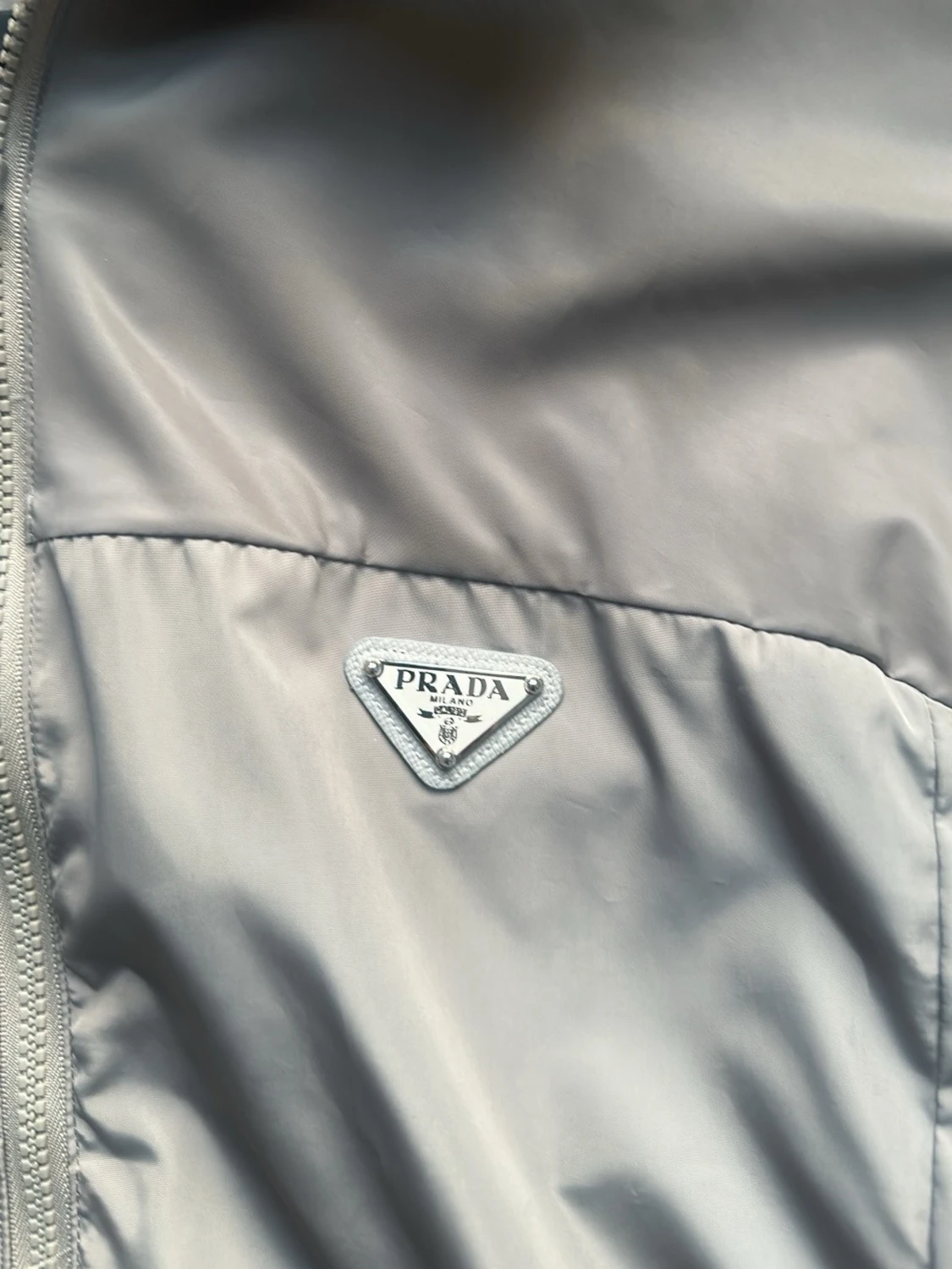 Prada Grå/Grön Wind Jacket - 1