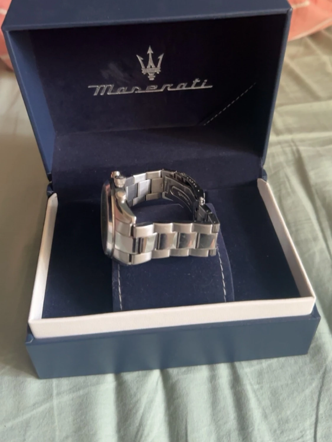 Maserati klocka med grön urtavla - 1