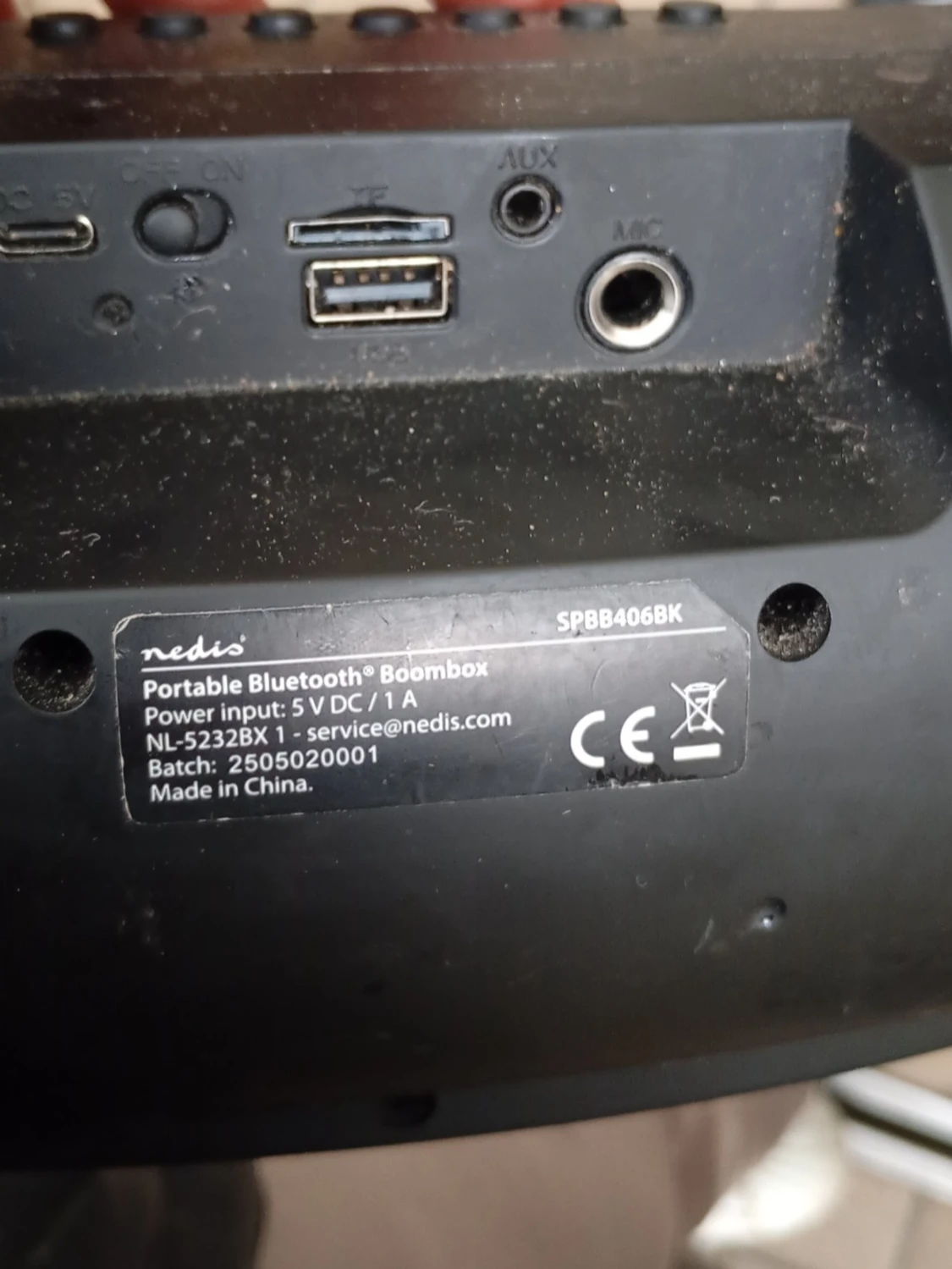 Nedis trådlös Bluetooth Boombox - 1