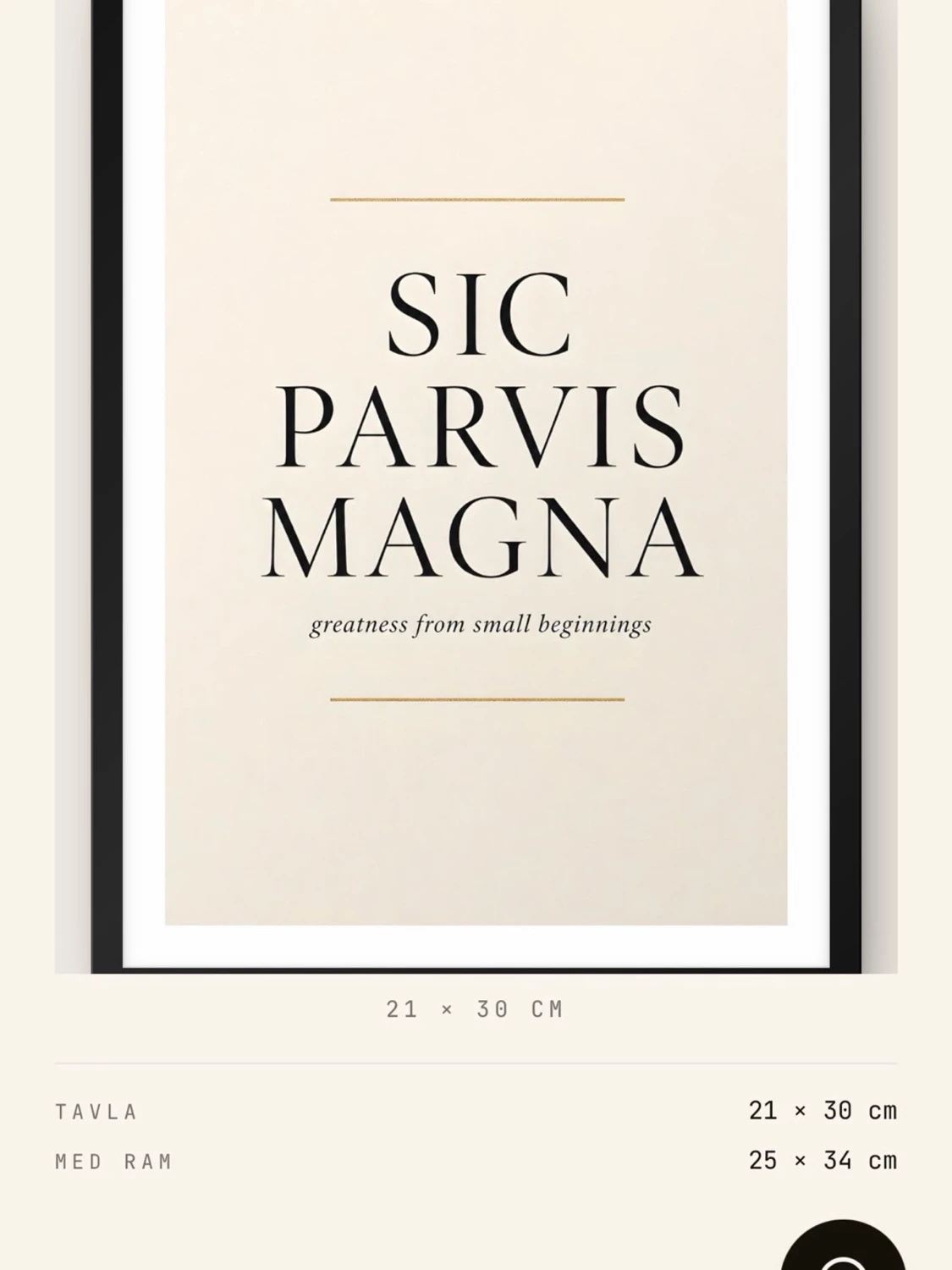 SIC PARVIS MAGNA