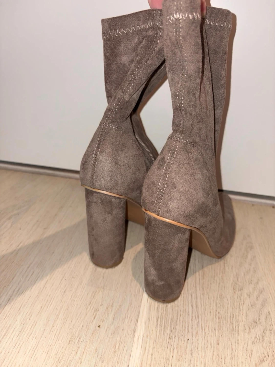 Y2k 2000s suede klackskor - 3