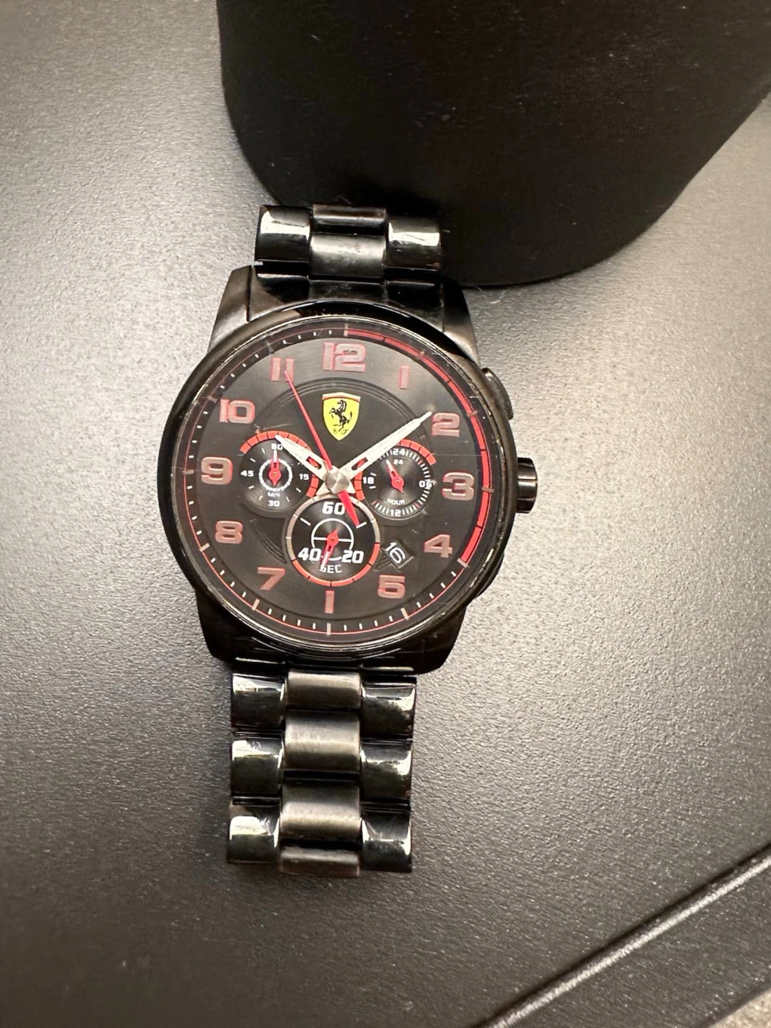 Svart Ferrari klocka stainless still  - 2