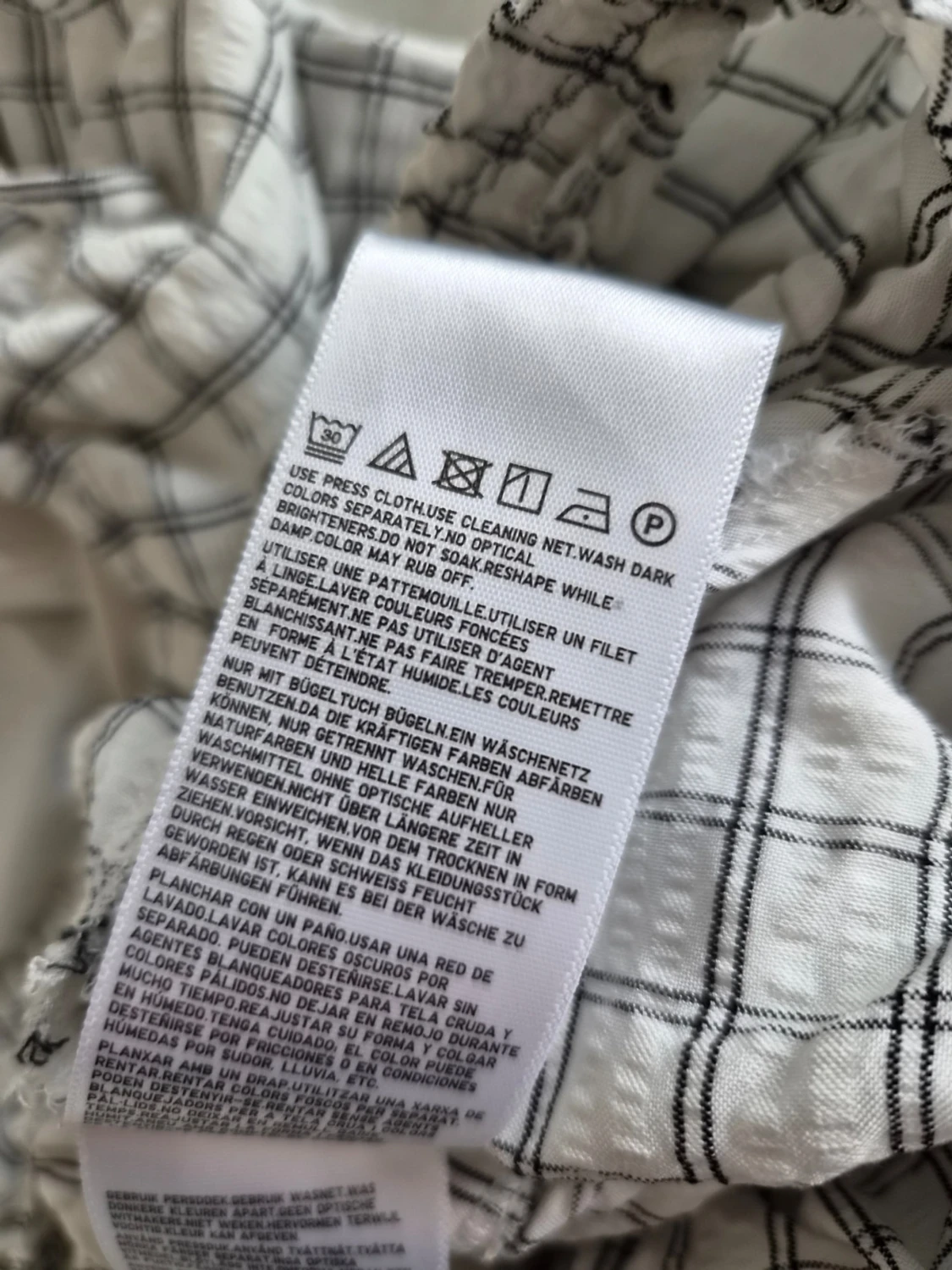Rutigt set med topp och kjol uniqlo C S - 5
