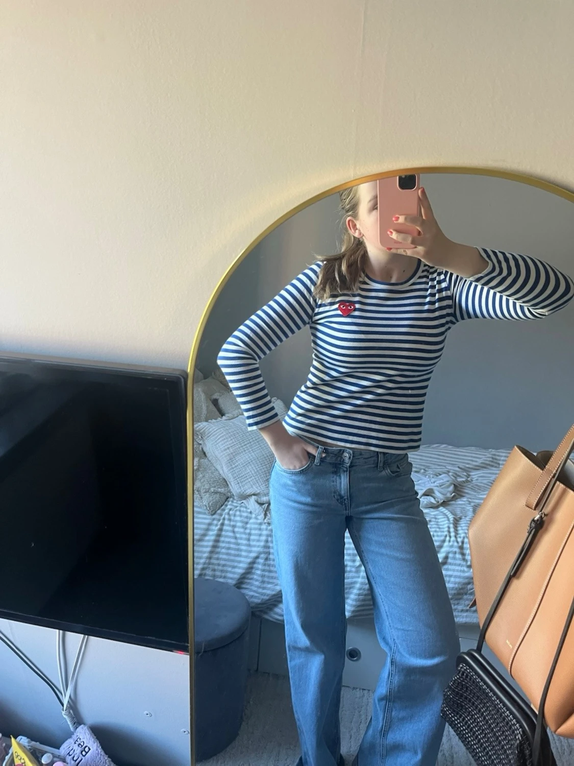 Randig långärmad tröja Comme des Garçons