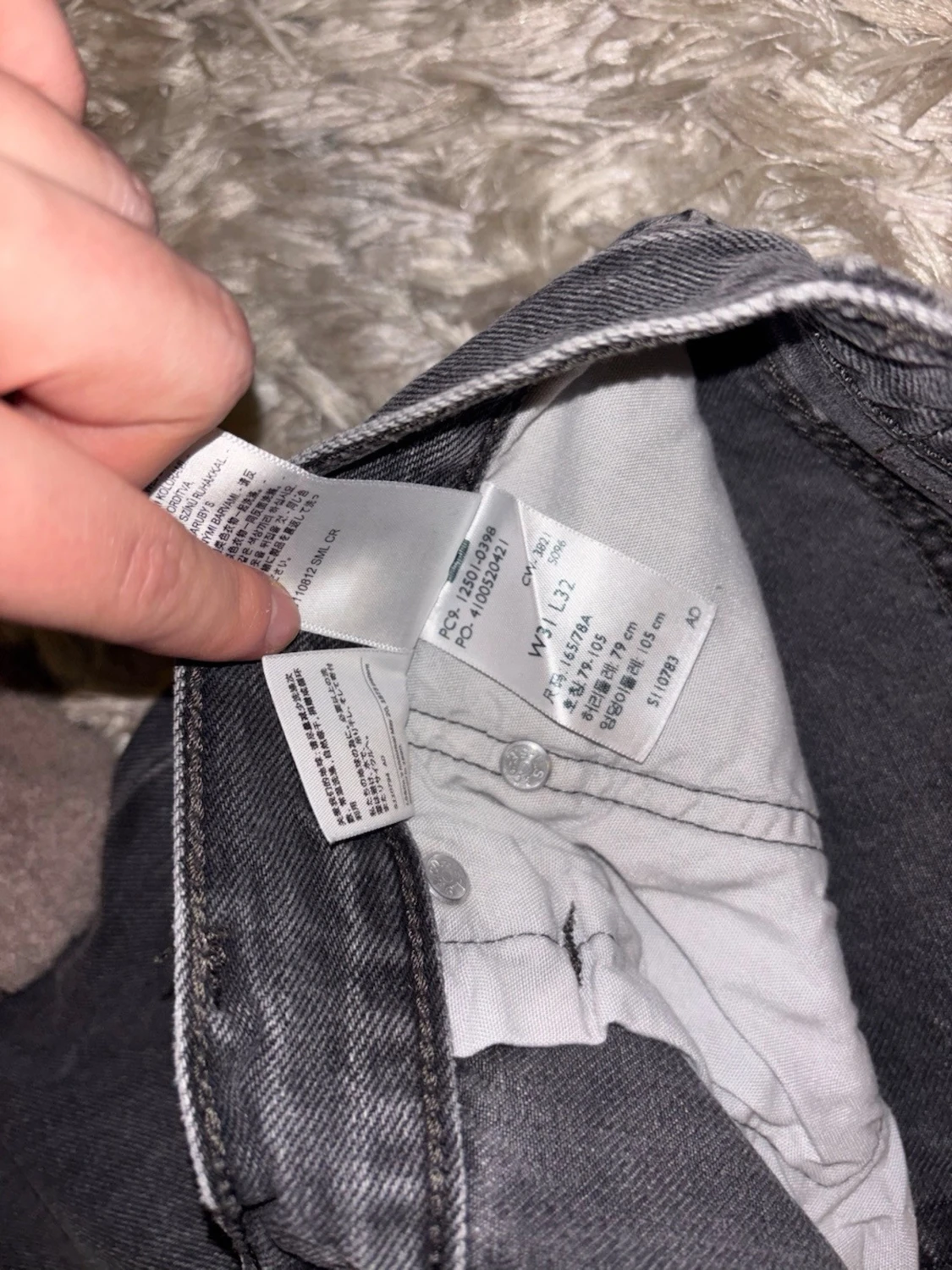 Gråa Levi’s jeans, W32, L31 - 3