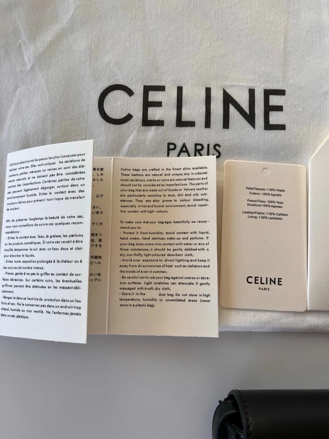 Svart Triomphe handväska från Celine - 6