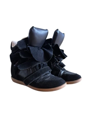 Cute black wedge sneakers  - Black wedge sneakers inspired by Isabel Marant. Size 38. Good condition. 