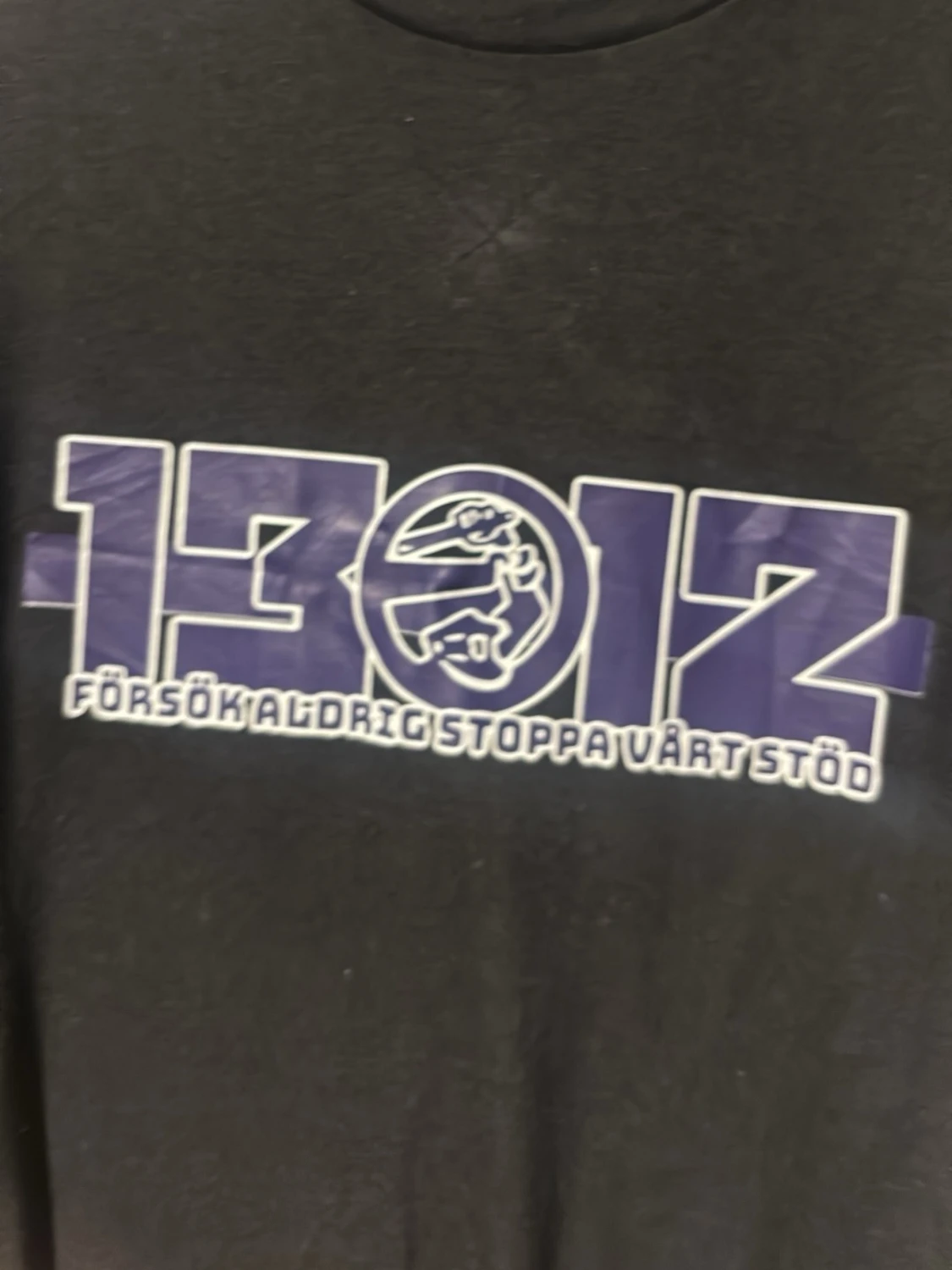 Svart t-shirt med tryck 1312 - 1