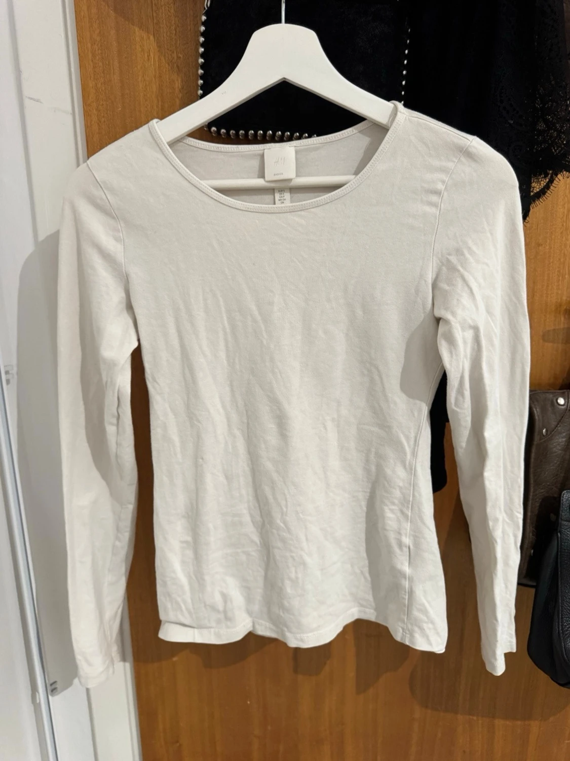 Vit långärmad  - 2