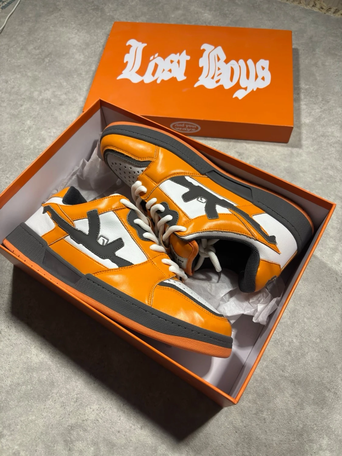 Lost Boys orange låga sneakers - 1