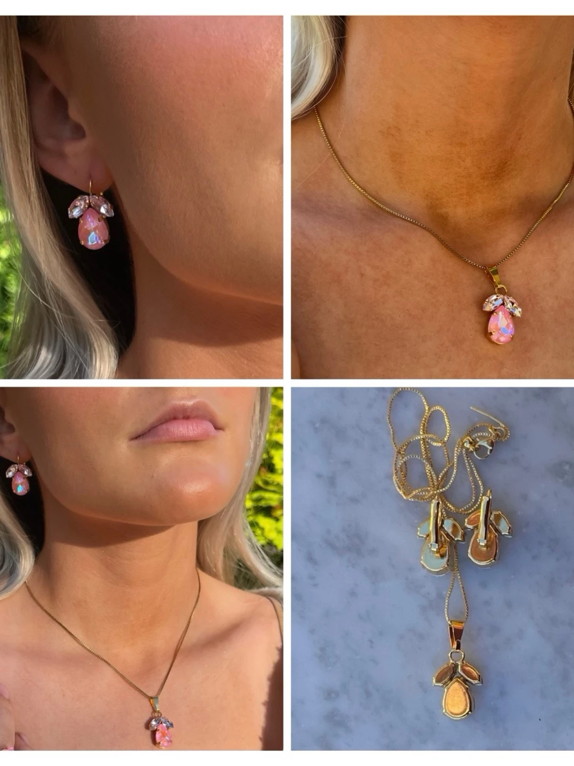 Smyckesset Light Rose Crystal - 6