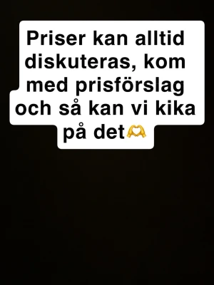 Kom gärna med prisförslag vid intresse för något🫶 - Alltid öppen för förslag🫶
