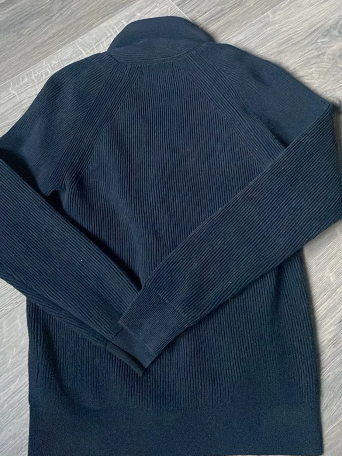 Svart ribbad kofta från M&S - 2