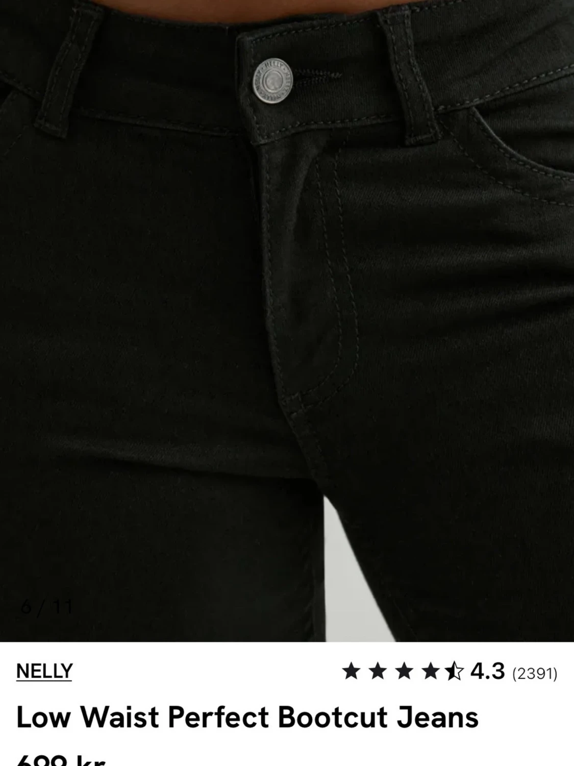 Svarta bootcut jeans från Nelly - 4