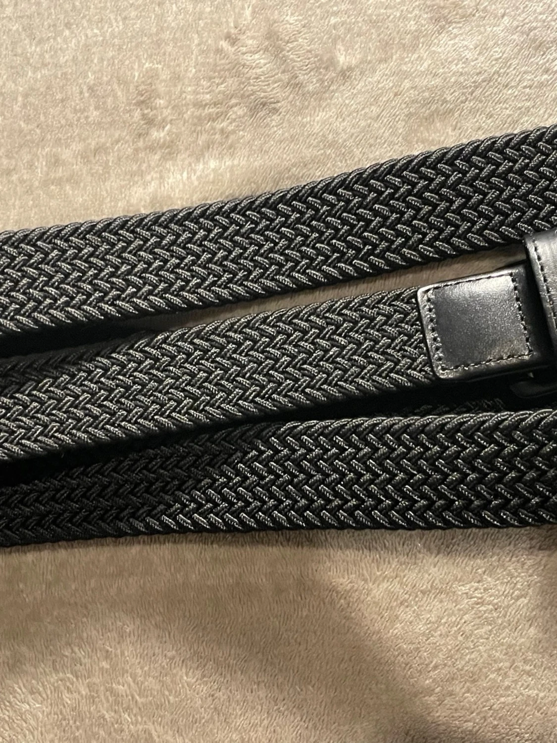 Svart flätat bälte i syntet - 2