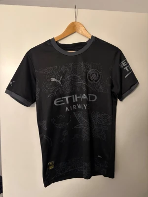 Manchester City svart matchtröja Puma - Snygg svart Manchester City matchtröja från Puma med Etihad Airways tryck på bröstet. 