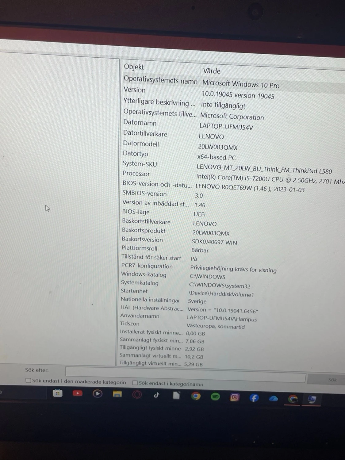 Lenovo ThinkPad L580 bärbar dator svart - 4