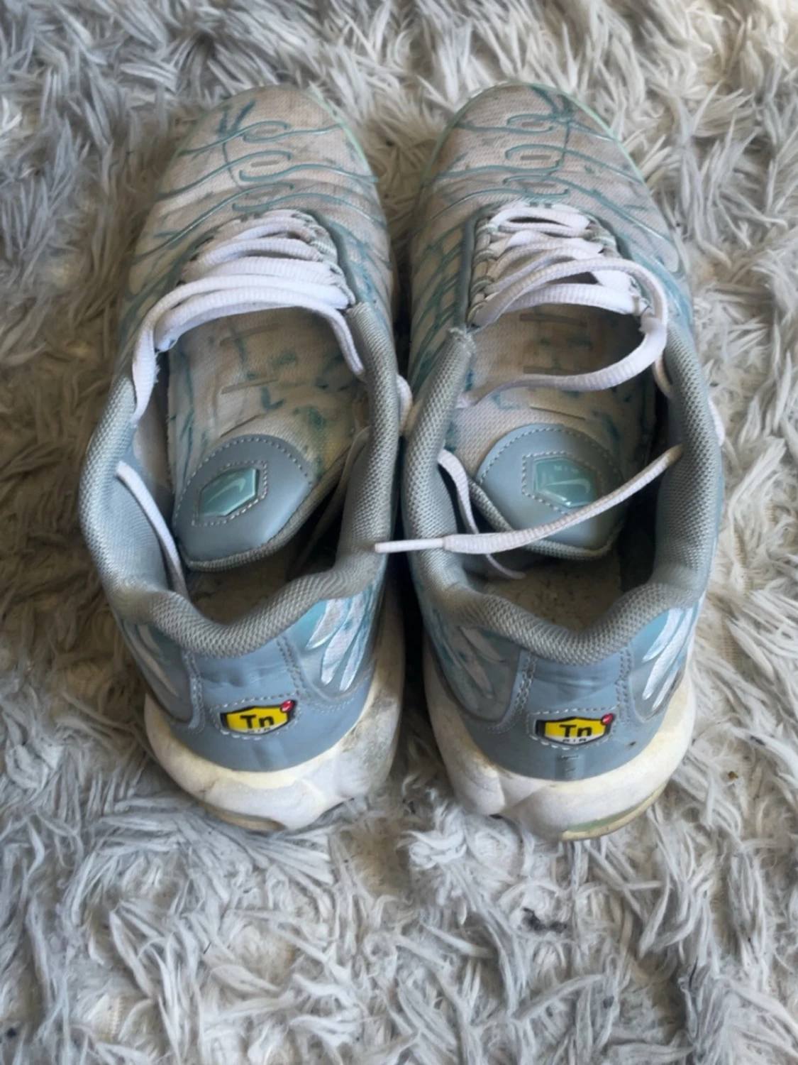 Nike Air Max Plus Tn vita/blå sneakers
