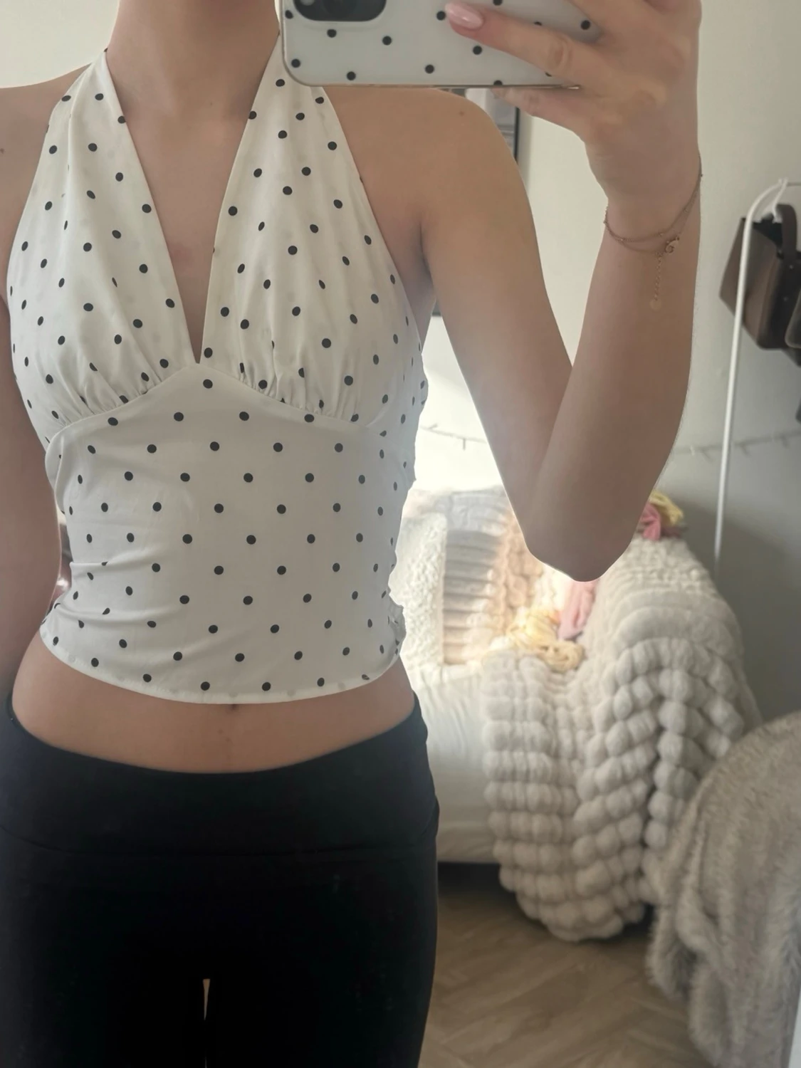 Polka dot  halterneck topp - 2