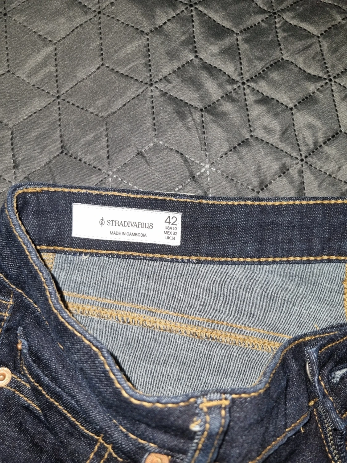 Mörkblå bootcut jeans - 3