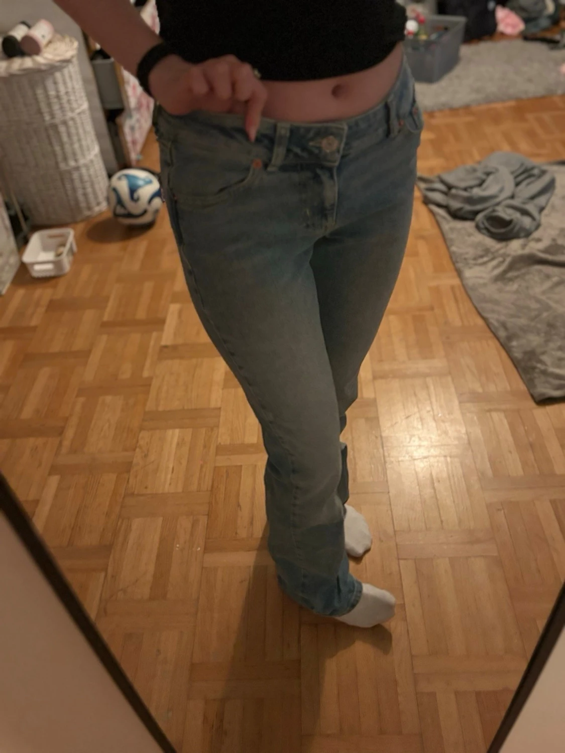 Ljusblå jeans från Junkyard XS - 3