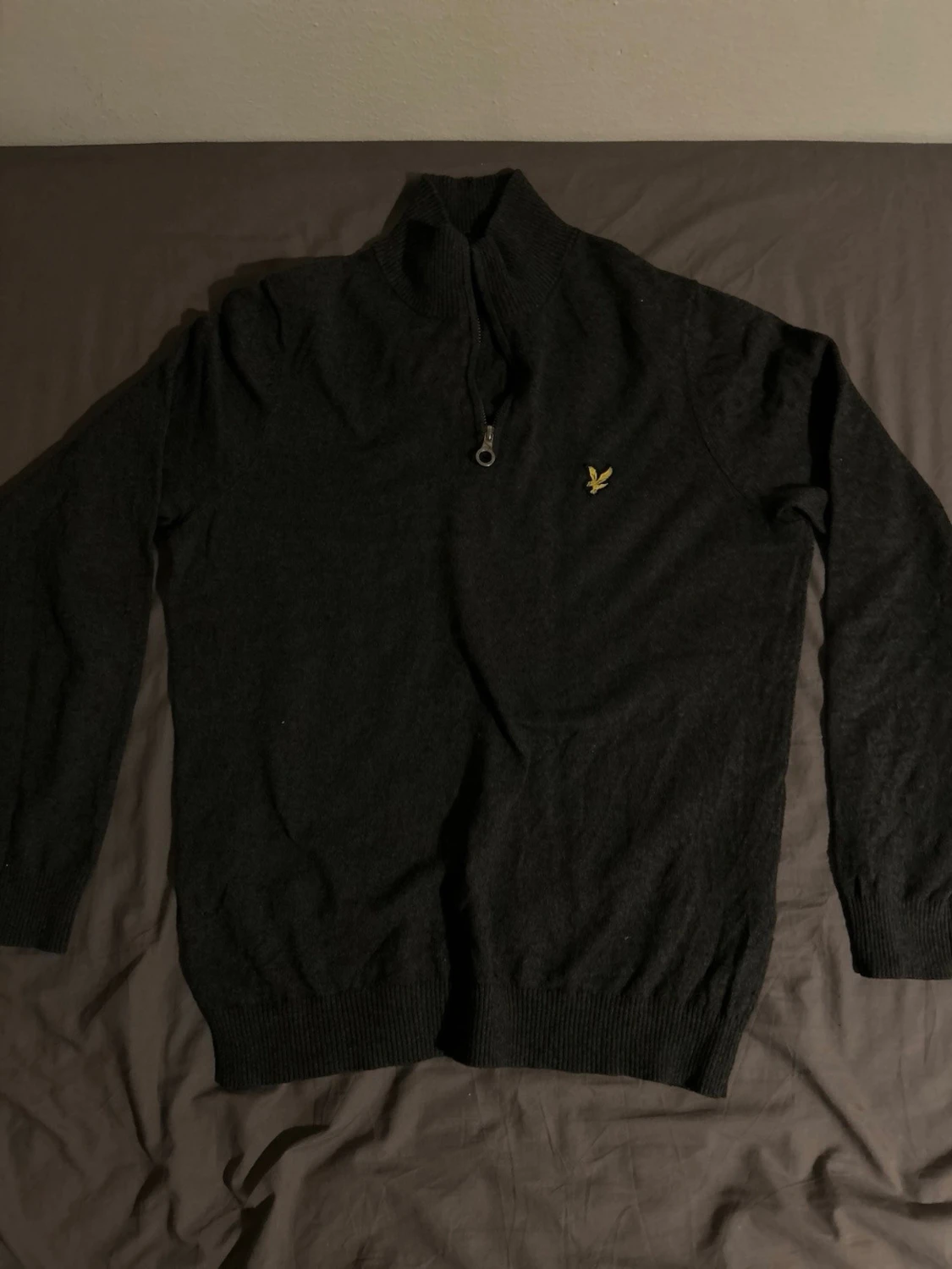Svart halvzip-tröja från Lyle & Scott