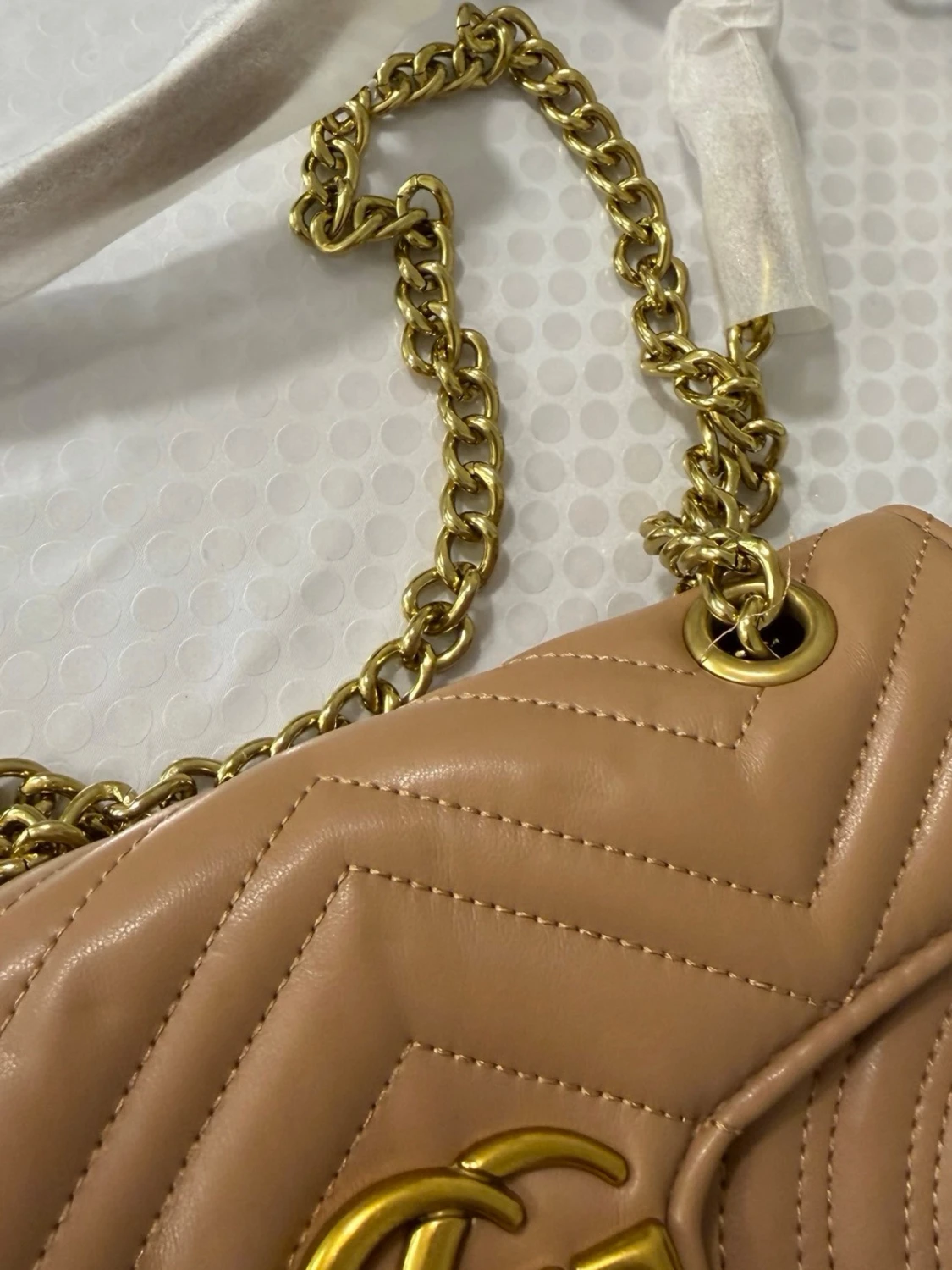 Beige  handväska - 2