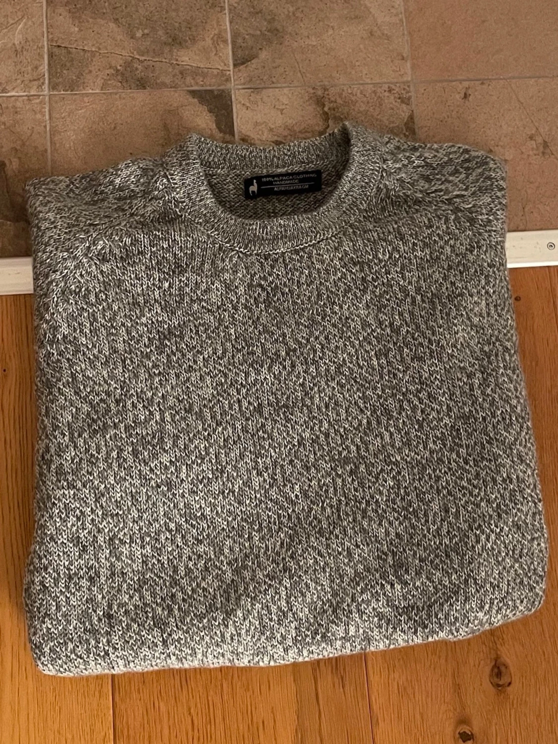 Stickad tröja alpacka - 3