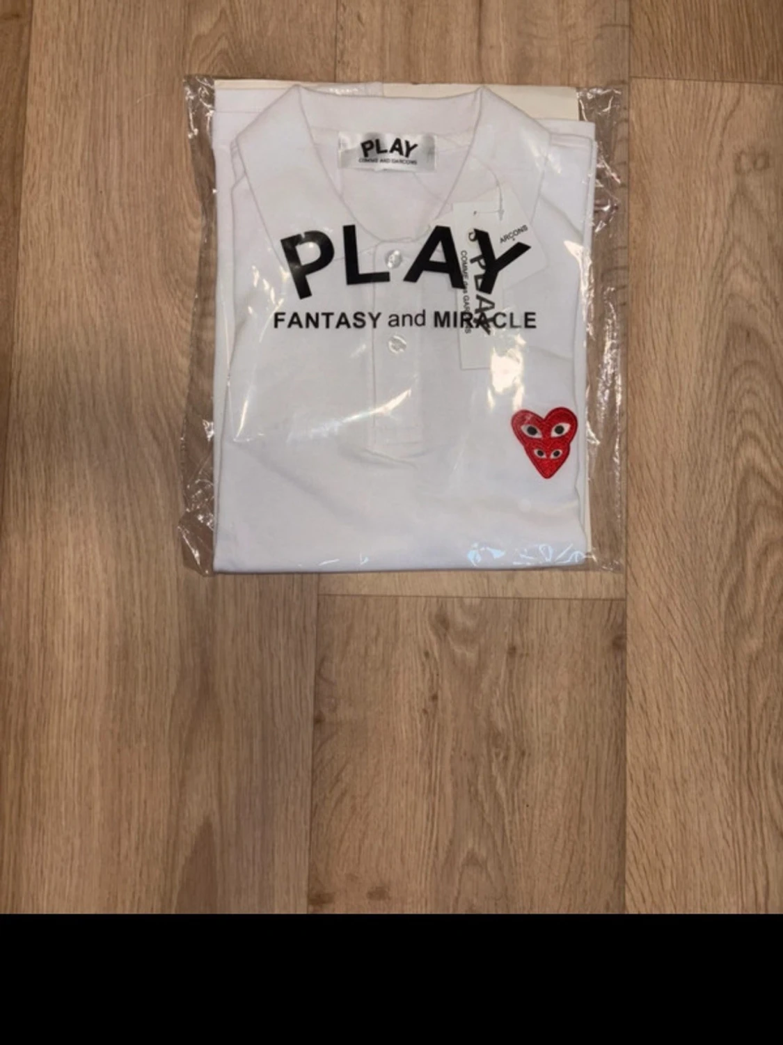 Vit pikétröja Comme des Garçons Play - 2