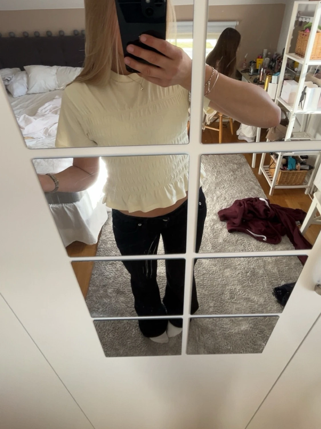 Smockad topp