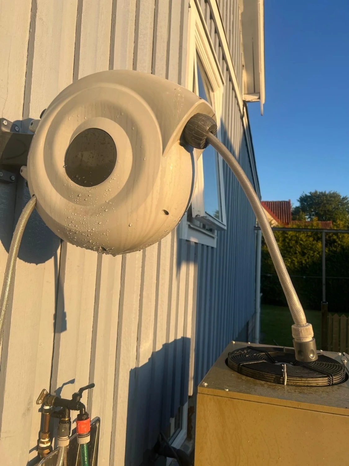 Grey hose winder for wall mounting 20 meter - 5