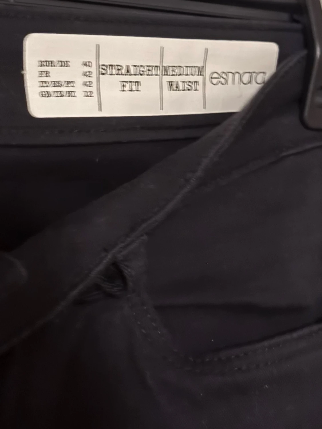 Svarta straight fit 3/4 jeans Esmara - 1
