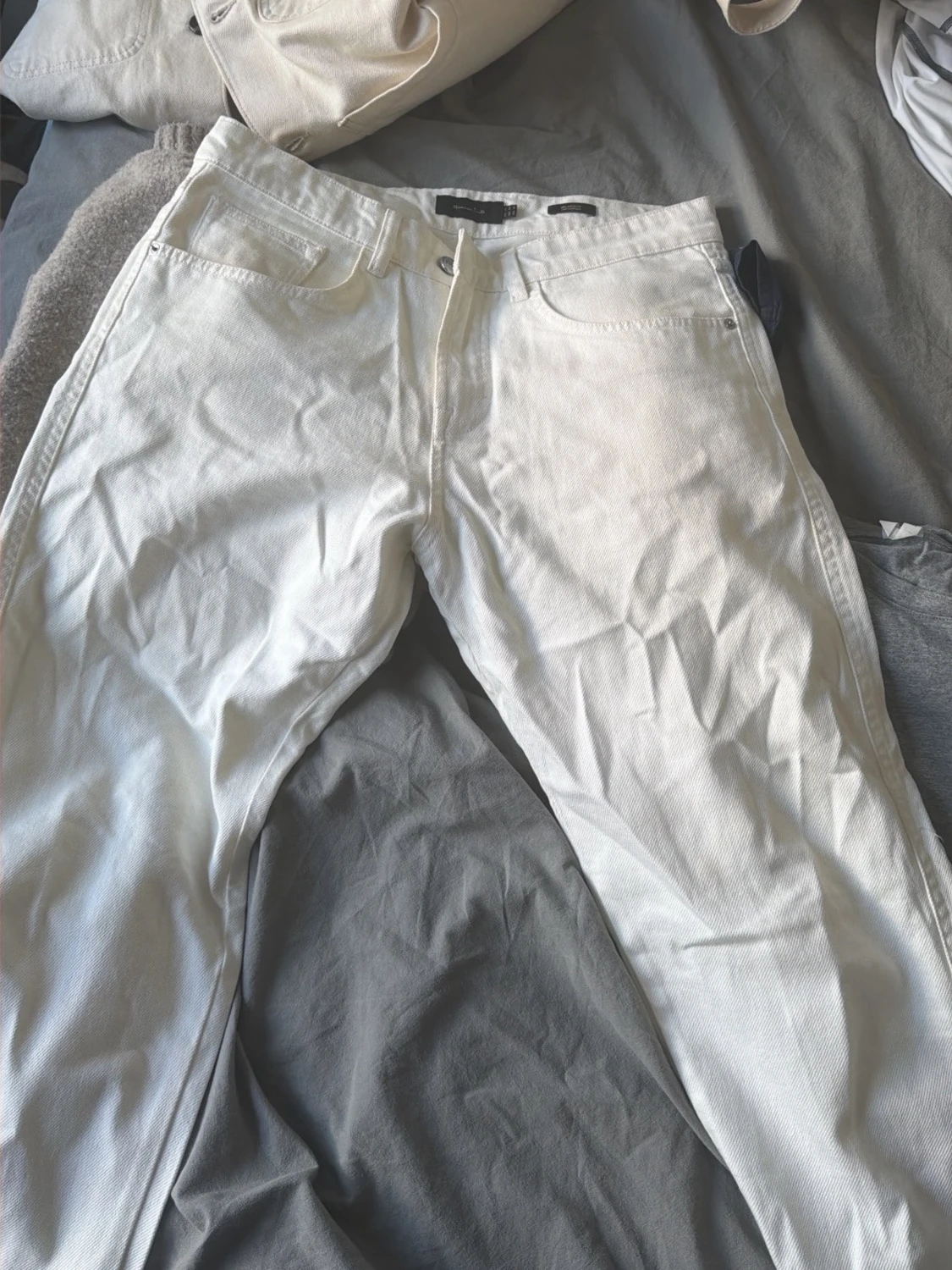 Vita raka jeans från massimo dutti - 3