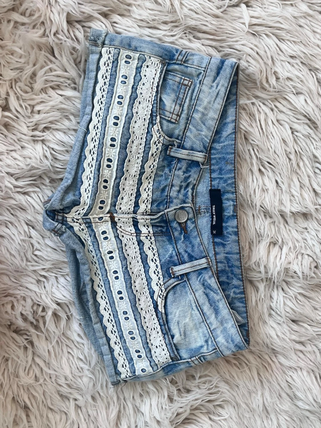 U5 lågmidjade jeansshorts  - 2
