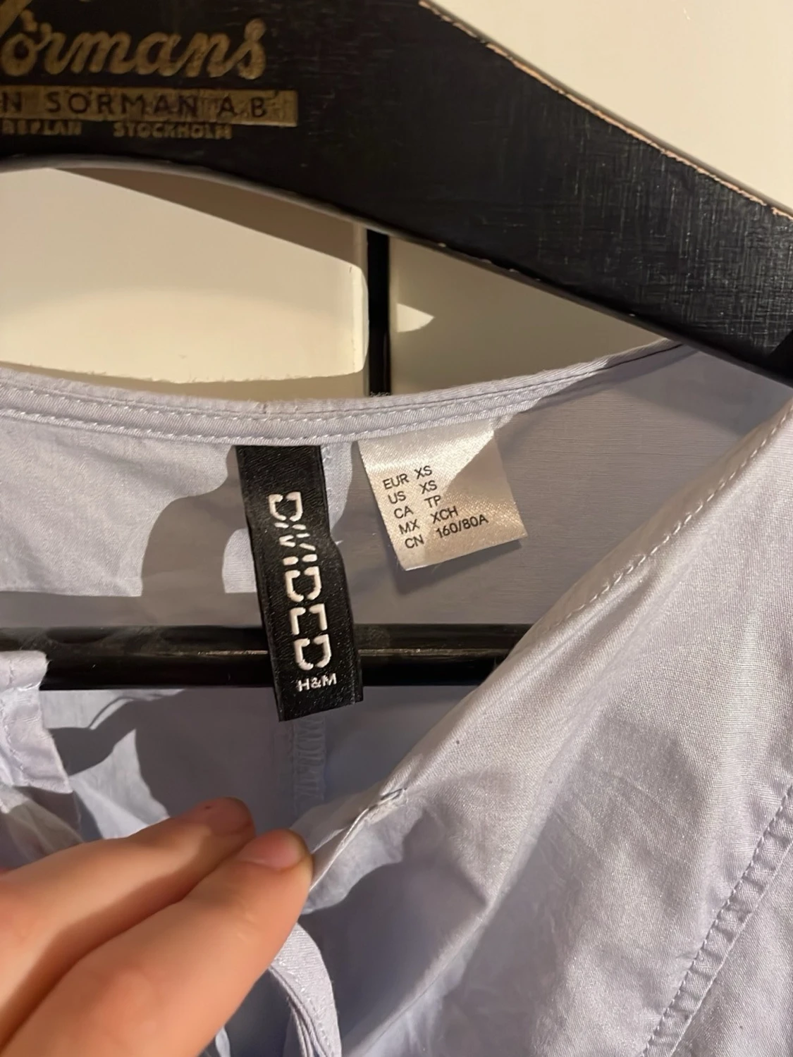 Ljusblå kort klänning från H&M Divided