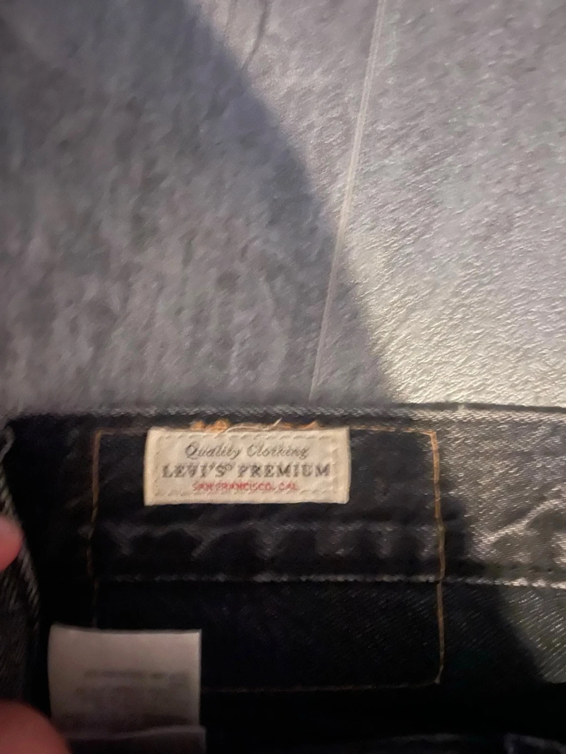 Svarta Levi's Premium raka jeans - 1