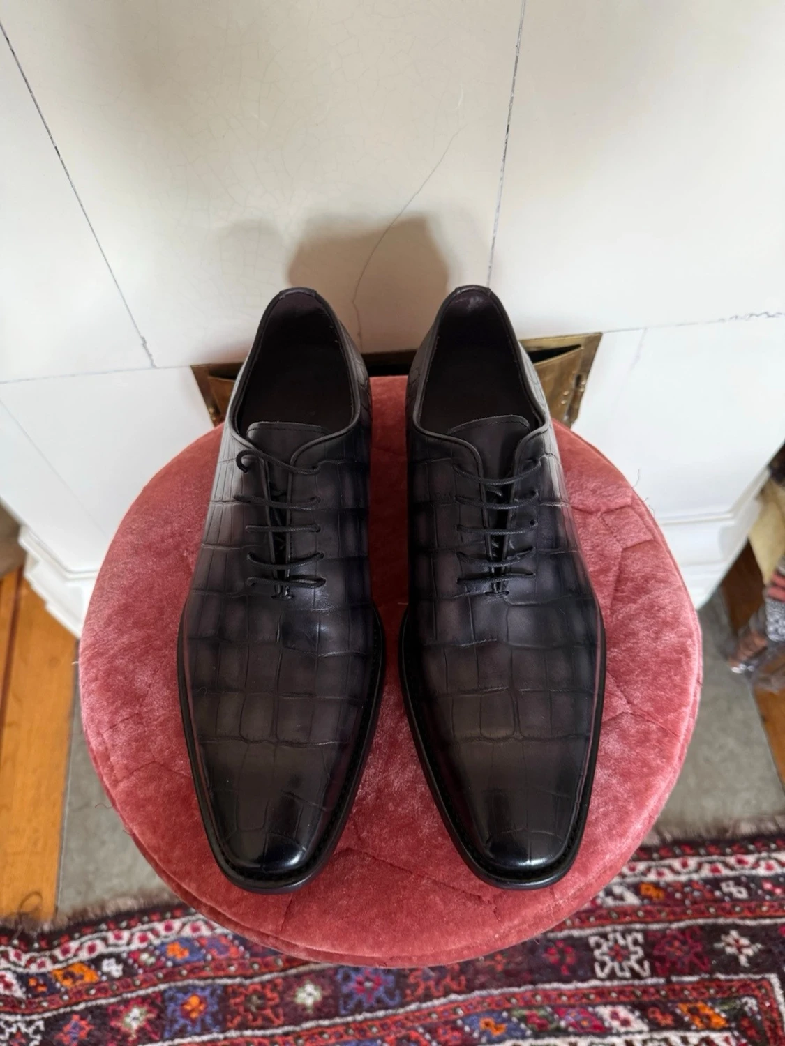 Berluti Miro Soft croc-embossed skor - 1