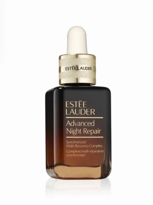 Estée Lauder Advanced Night Repair toner - Estée Lauder Advanced Night Repair toner i en elegant brun glasflaska med pipett och guldfärgat lock. Kommer i originalförpackning, ljusblå kartong med gulddetaljer. Innehåller 30 ml och passar alla hudtyper. Perfekt för dig som vill boosta din hudvårdsrutin. Helt ny. 