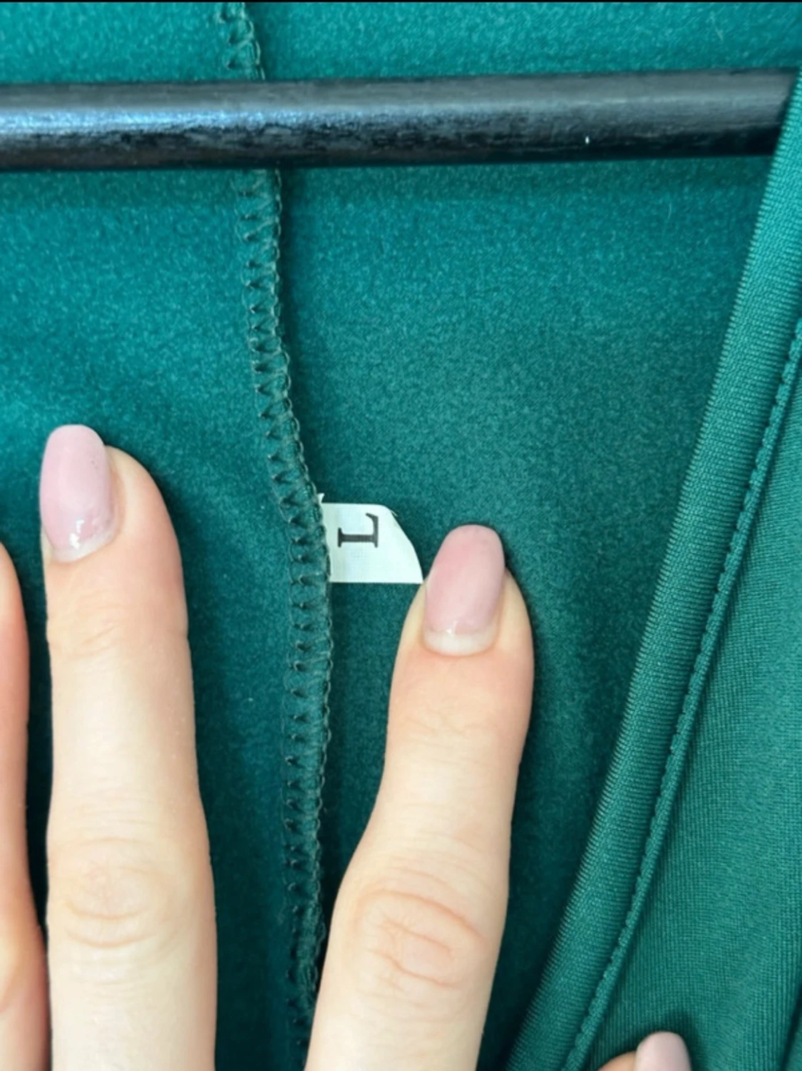 Grön klänning med lång ärm - 2