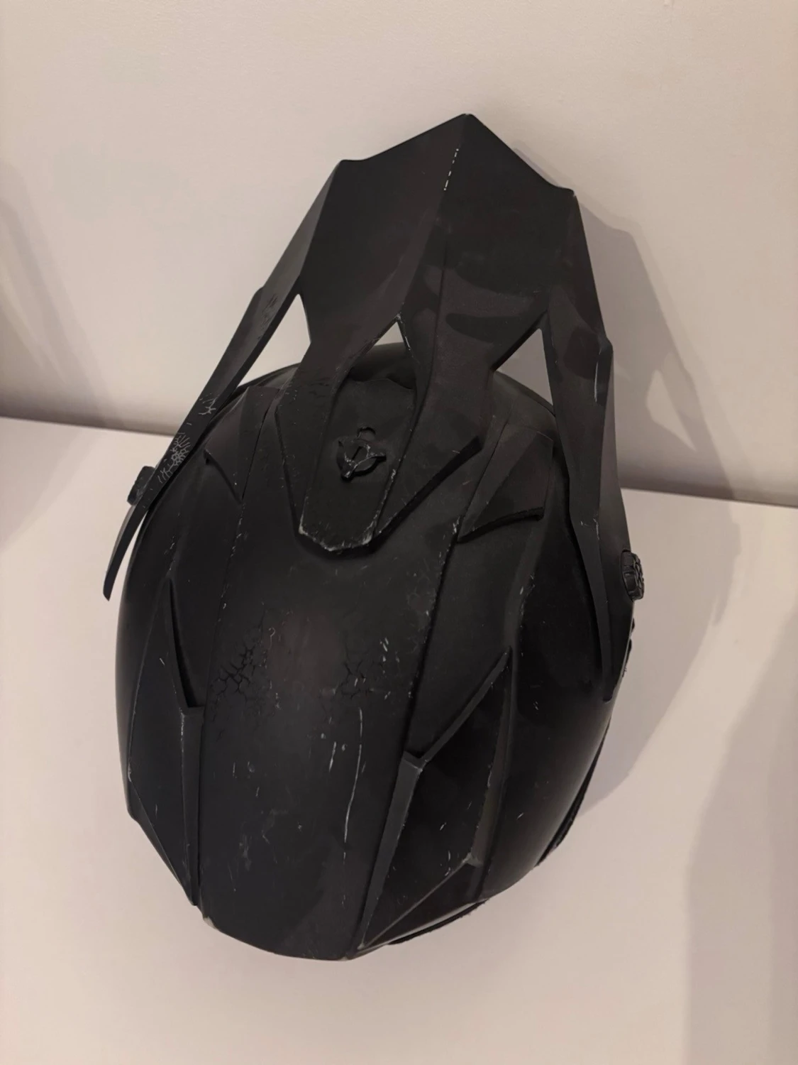 Svart crosshjälm med goggles - 2