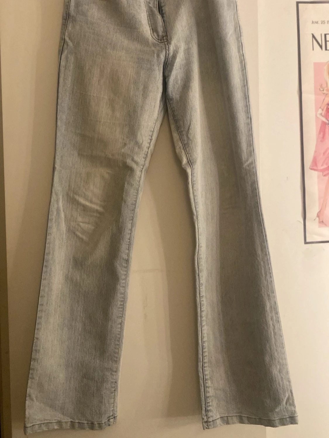 Ljusblå bootcut jeans